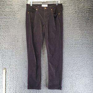 Gap Jeans Womens Size 8R Brown Corduroy Vintage Slim Mid Rise Stretch